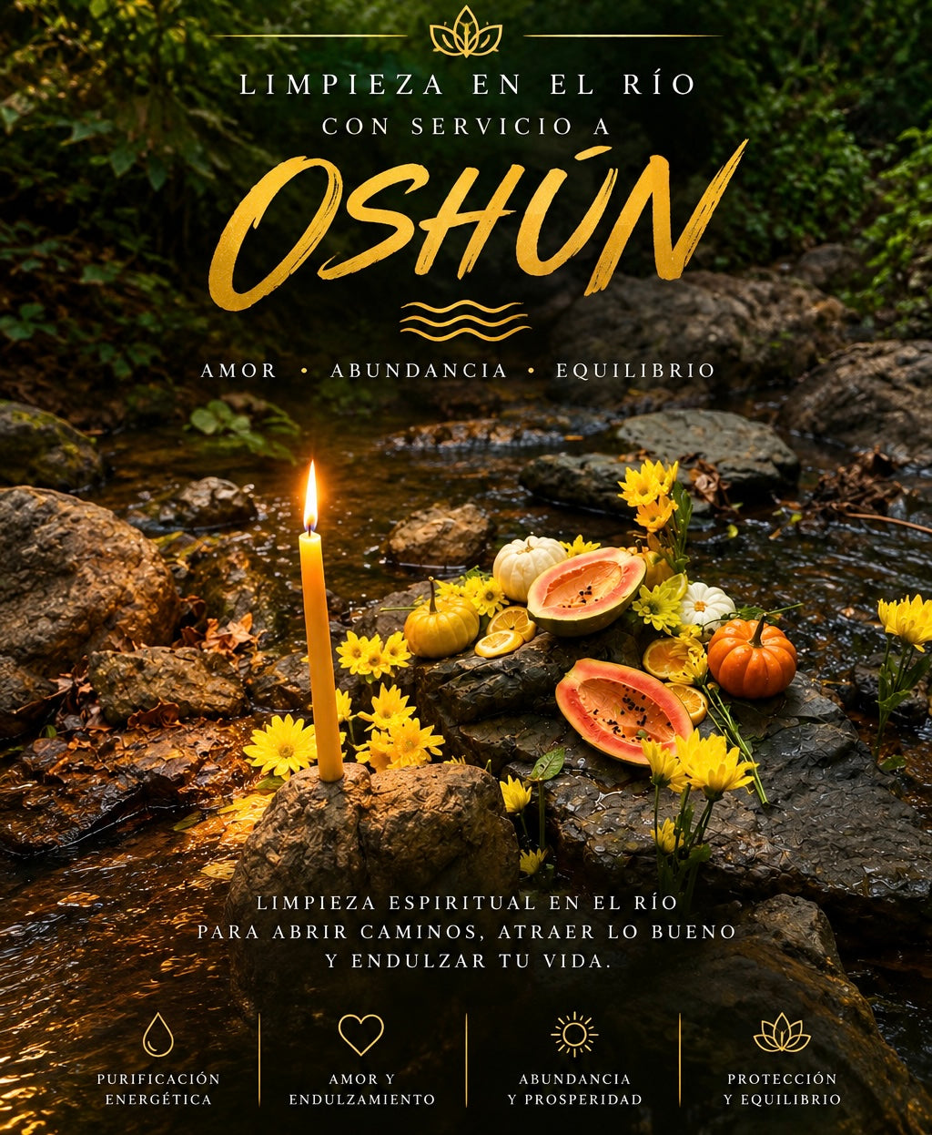 Limpieza Espiritual en el Río con Servicio a Oshún